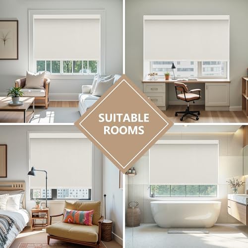 AOSKY Custom Cordless Blackout Roller Shades - Image 5