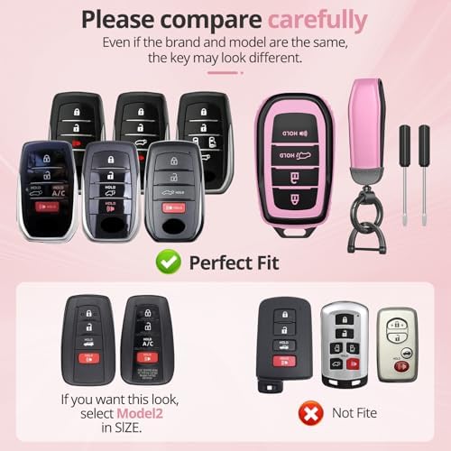 For Toyota Key Fob Cover Accessories- Matte TPU Key Fob Cover - Image 2
