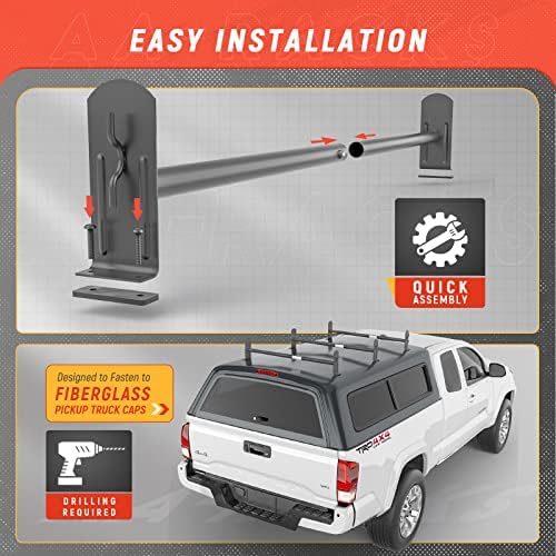 Model DX36 Universal Pickup Truck Cap & Topper 3 Bar Ladder Roof Van Rack - Image 4