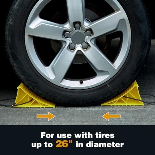 PAHTTO Wheel Chocks, Hard Plastic Wheel Chocks for, Effective in Keeping Your - Image 4