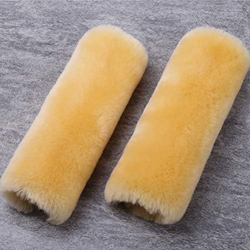OGLAND 2 Pack Sheepskin Car Seat Belt Cover Pads | Wool Seatbelt Cushions - Image 3