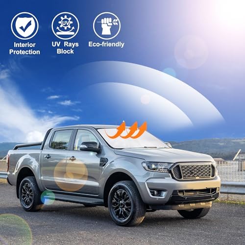 Windshield Sun Shade for 2019-2025 2026 Ford Ranger Accessories - Image 5