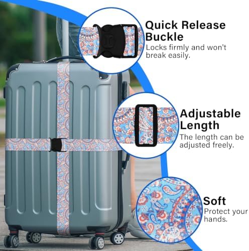Luggage Straps for Suitcases, Travel Adjustable Belt - Image 2