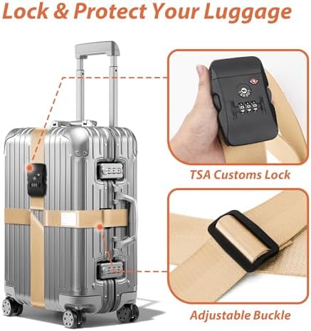 TSA Approved Luggage Straps - Image 4