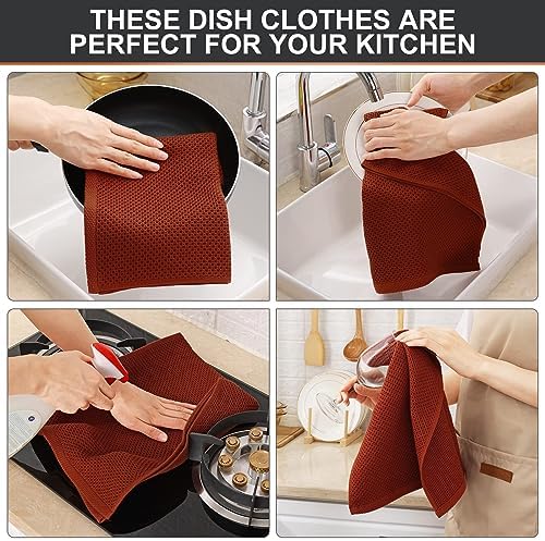 Kitinjoy 100% Cotton Waffle 8-Pack Kitchen Towels - Image 4