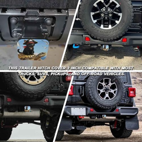 2" Trailer Hitch Cover Rubber Receiver Tube Cap Trailer Hitch Covers - Image 5