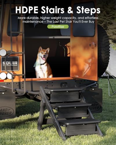 GREENVINES Foldable Dog Stairs & Steps, 2-in-1 HDPE Pet Ramp - Image 4