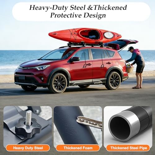SUDOO Folding Kayak Roof Rack 1 Pair 2pcs Foldable J-Bar Heavy Duty Kayak - Image 5