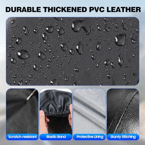 Moonet Thickened PVC Leather Tire Cover, Universal Fit27-29 - Image 5