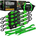 Rhino USA Retractable Ratchet Straps - 2in x 10ft by RhinoUSAInc