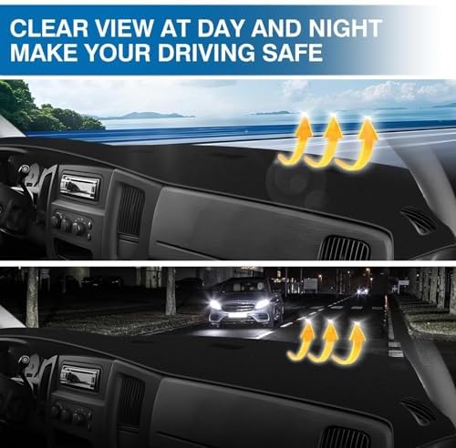 KUST Black Dash Cover for 2002-2005 Dodge Ram 1500, 2003-2005 Ram 2500/3500 - Image 6