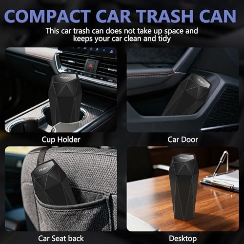 Car Trash Can with Lid, 15 Trash Bags, 1 Pack - Image 3