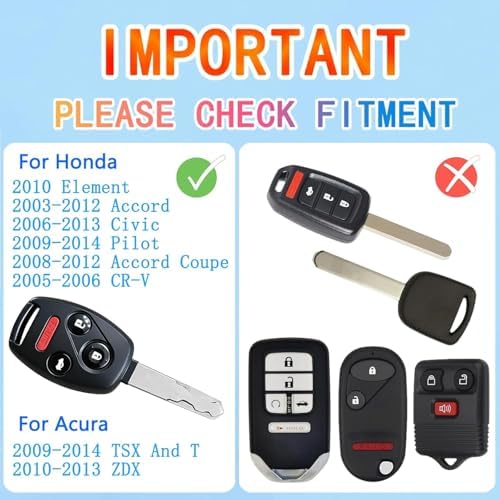 Key Fob Shell for Honda Accord Crosstour, Civic LX, Carbon Fiber - Image 5