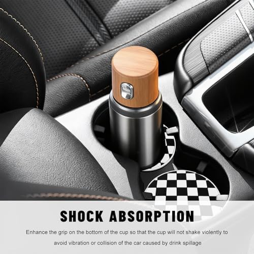 2 PCS Car Cup Coasters, 2.76 Inch Shockproof Auto Cup Holder Insert Coaster - Image 4