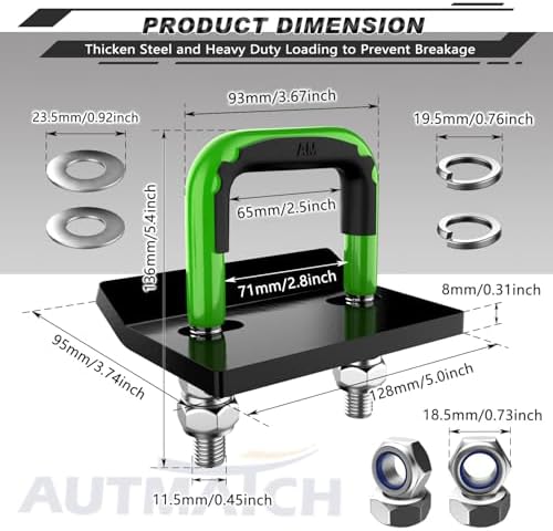 AUTMATCH Hitch Tightener Anti-Rattle Clamp - Image 4