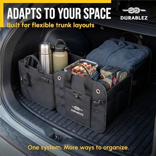 Large Car Trunk Organizer, Modular & Collapsible, 3 Compartment XL - Image 4