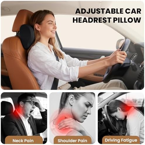 ZZ-WELL Car Headrest Pillow, Car Neck Pillow - Image 2