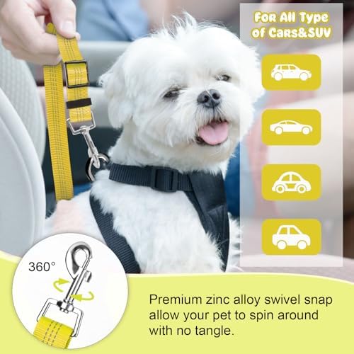 BWOGUE Dog Seat Belt for Car, Headrest Restraint Bungee Lead - Image 5