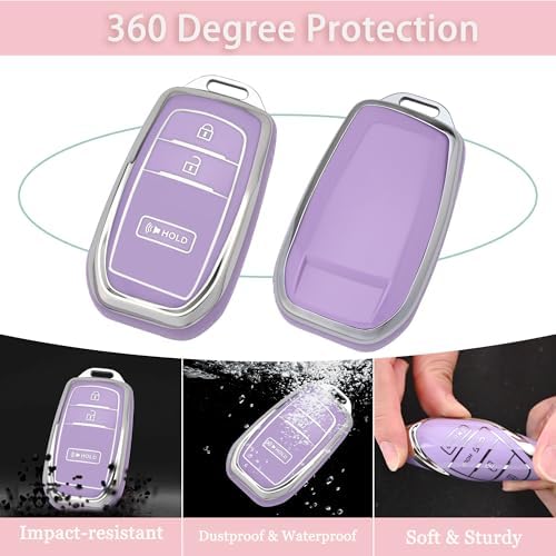 for Toyota Key fob Cover, 3 Buttons Soft TPU Key Fob Case - Image 3