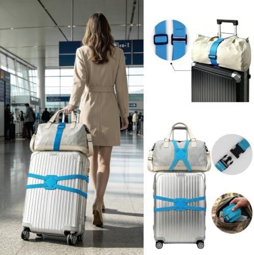 3 Pack Multi Use Strong Adjustable Luggage Connector Straps - Image 4