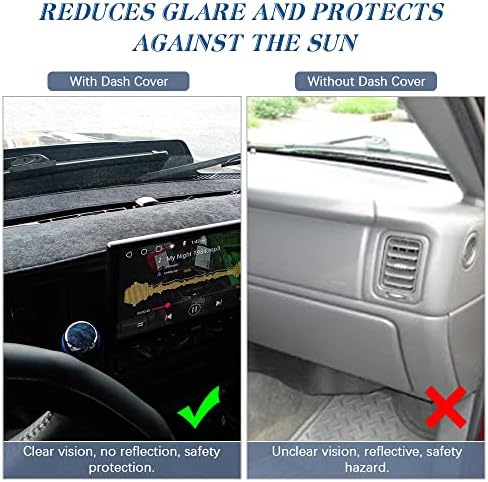 Car Carpet Dashboard Cover, Dash Cover Mat Compatible - Image 4