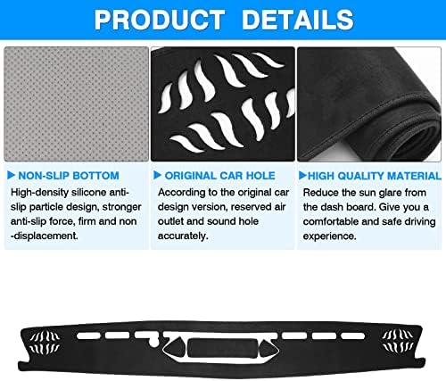 Autorder Dashboard Cover Mat for 2020-2024 Jeep Gladiator JT Accessories Dash - Image 6