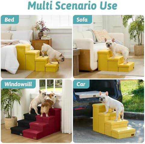 COZY KISS Dog Stairs with Storage - Image 6