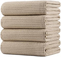 POLYTE 430 GSM Poly Blend Microfiber Quick Dry Waffle Bath Towel, 30x60 in by Polyte