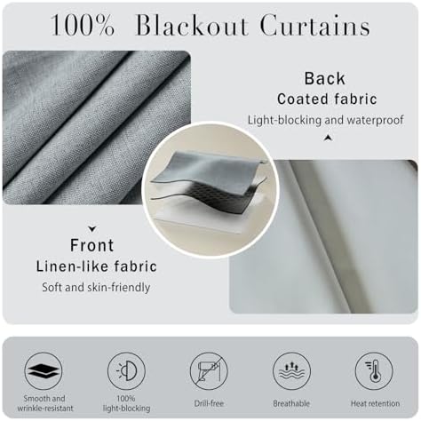 100% Blackout Self Adhesive Portable Curtains - Image 4