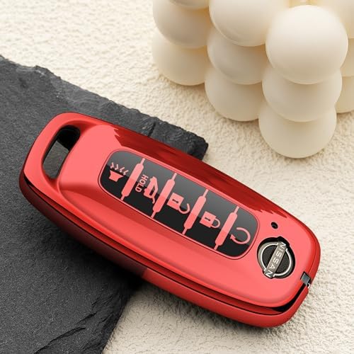 for Nissan Key Fob Cover 2026 2025 2024 2023 Car Key Case 5 Buttons Rogue - Image 2