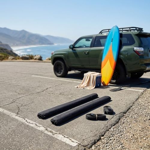 Roof Rack Pads Sturdy Cylinder Sleeve Vehicle Rack Layer Ease of Loading 600D - Image 3