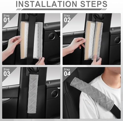 JUSTTOP 2-Pack Universal Car Seat Belt Pads Cover - Image 5