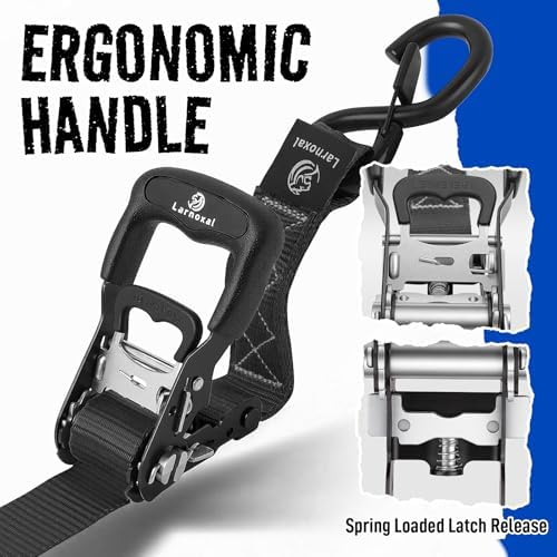Ratchet Straps 4 Pack, 208LBS Break Strength - Image 3