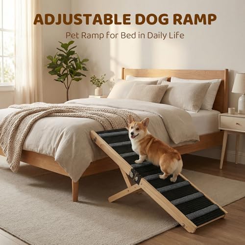 MTERSN Foldable Dog Ramp for Bed, Support Up to 200lbs - Image 3