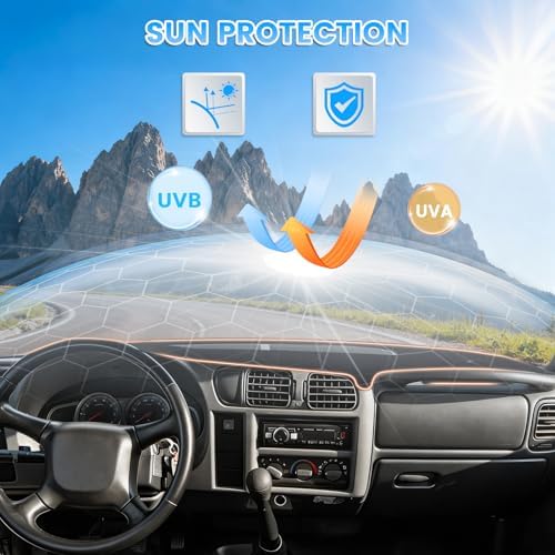 KUST Black Dash Cover for 1998-2005 Chevrolet Chevy Blazer /1998-2004 Chevy S10 - Image 2