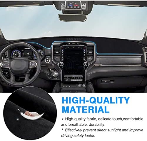 Autorder Dashboard Cover Mat for 2019-2023 2024 2025 2026 Dodge Ram 1500 2500 - Image 4