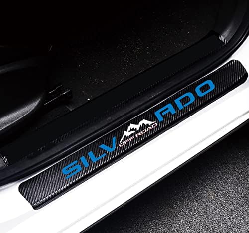 MAXDOOL 4Pcs Car Door Sill Protector Reflective Silverado Off Road by MAXDOOL