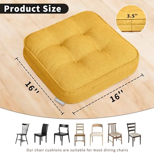 GOFORIT Memory Foam Cushion，Square Seat Cushions - Image 2