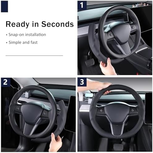 Steering Wheel Cover for Tesla Model 3 2017-2023/ Model Y 2020-2024 - Image 6