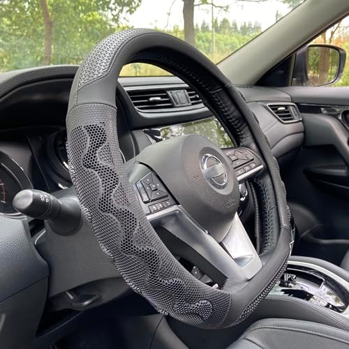 PINCTROT D Shaped 14 Inch Small Steering Wheel Cover Great Grip by PINCTROT