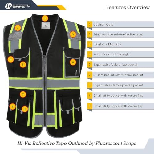 JKSafety Reflective Safety Vest - Image 4
