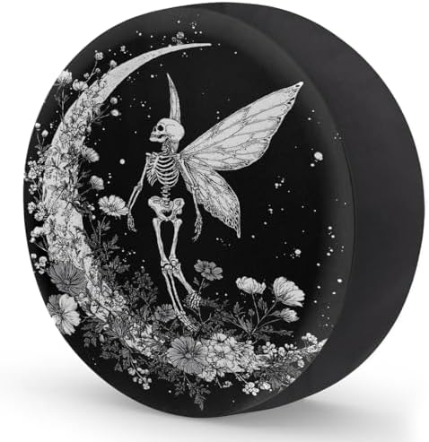 Pretty Skull Moon Spare Tire Cover Dust-Proof Wheel Protector - Image 2