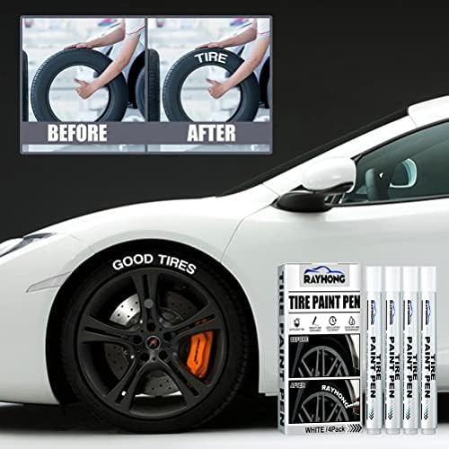 KIMISS 4 Pack White Paint Pen White Paint Markers Pens Tire Marker White Oil - Image 6