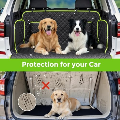 SUV Cargo Liner for Dogs, Upgraded Scratch-proof Leather 14.17" Heightened Side - Image 3