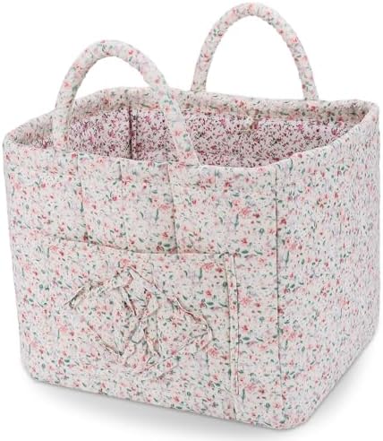 Storage Basket Boho Fabric Large Collapsible Floral Laundry Nursery Hamper by Ankick