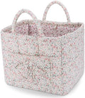 Storage Basket Boho Fabric Large Collapsible Floral Laundry Nursery Hamper by Ankick