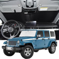 Windshield Sunshade for Jeep Wrangler 1997-2017 Sun Shade Car by ZOIBVCARSUNSHADE