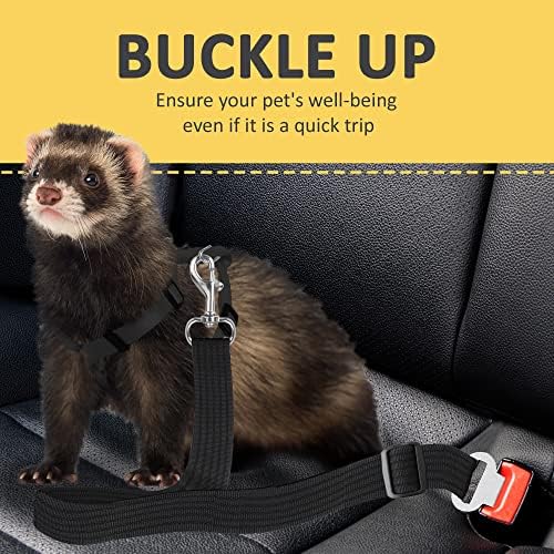 SunGrow Dog Seat Belt for Car, Adjustable Nylon Pet Seatbelt, Supports All Cars - Image 3