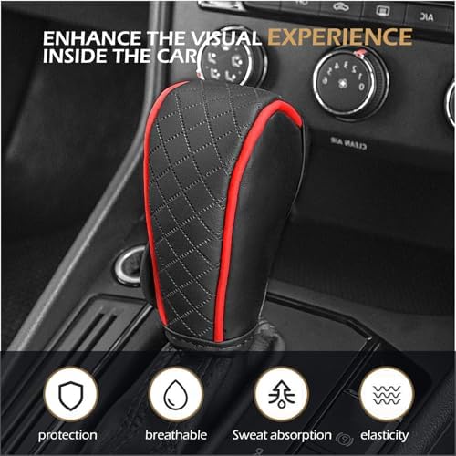 Car Gear Shift Cover, Leather Shifter Cover, Gear Shift Knob Cover - Image 5