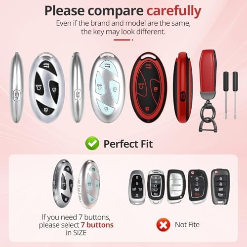 for Hyundai Key Fob Cover & Leather Keychain - Image 2